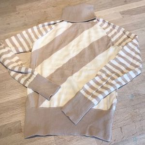 Banana Republic striped turtleneck sweater, S